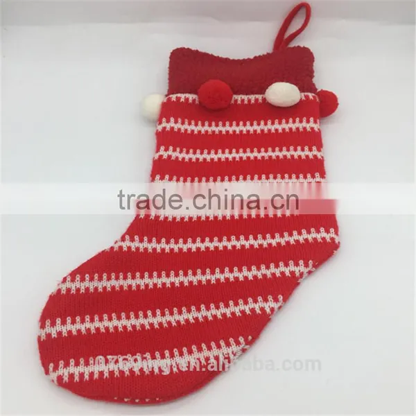 Knitting Christmas Sock For Festival Biger Christmas Knitting Sock photo-6