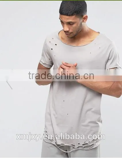 Fashion Men's T-shirt Hollow Designer, the Rock t Shirt, the Ripped t Shirt photo-4