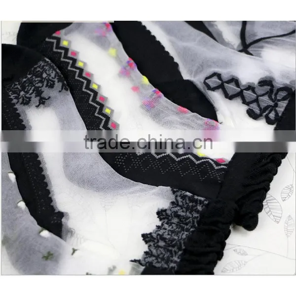 Hot Sales Colorful Ultrathin Transparent Beautiful Crystal Elastic Calcetines Short Women Socks Summer Sock Womens photo-6