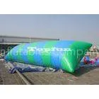 Inflatable Water Pillow For Water Park , Water Tower Blob With Stripes