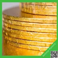Round Shape Gold Foil Cake Boards Manufacturer
