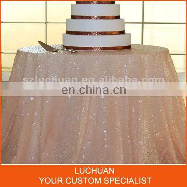 Shiny Sequins Table Decoration Round Tablecloth for Weddings photo-5