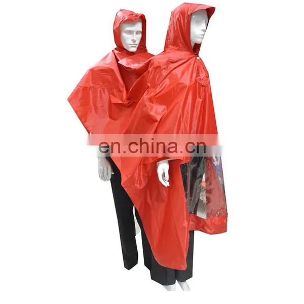 Adult Waterproof 190T Polyester With PVC PU Coating Rain Suit photo-5