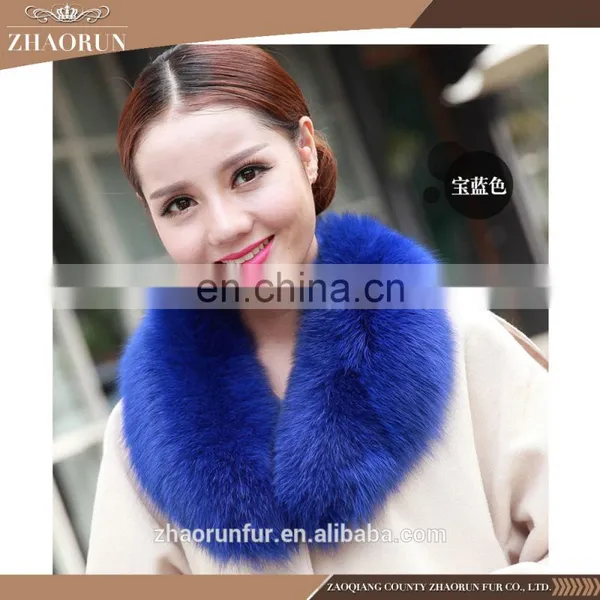 Factory Wholesale Price Real Fox Fur Collar for Garment photo-3