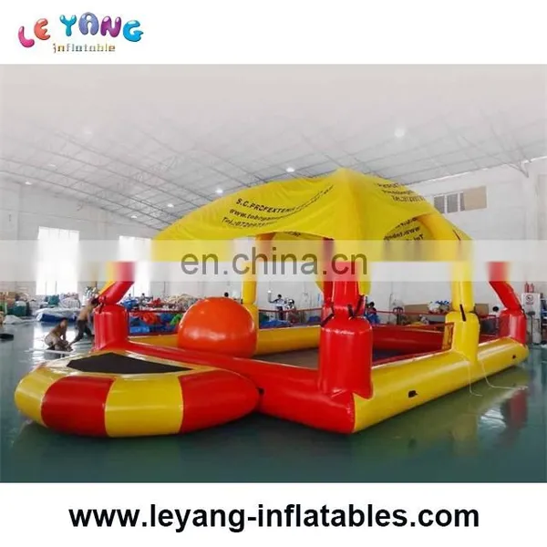 Factory Price Inflatable Water Pool With Tent or Cover With PVC Trampoline Material For Sale photo-2