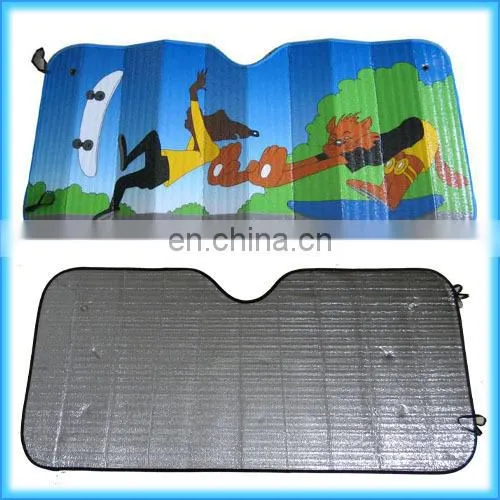 Cartoon Printing Mesh Car Car Sun Shade Front Window Anime Car Sun Shade photo-3