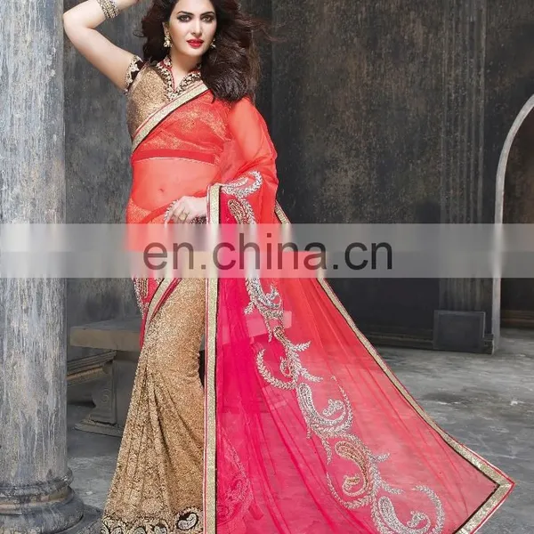 Party Wear Half&Half Saree. photo-6