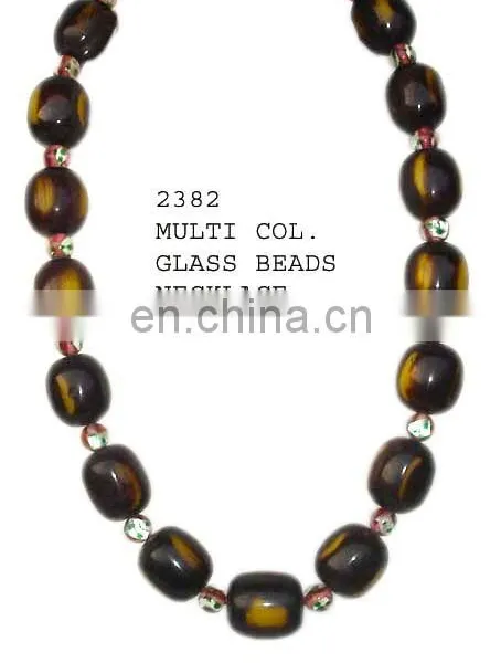 Wholesale Fashion Girl Glass Beads Necklace photo-5