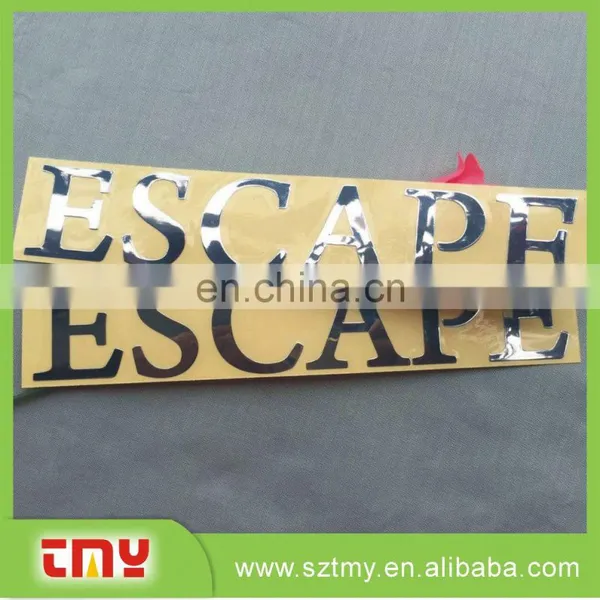 Custom Cheap Embossed Laber Sticker Adhisive Metal Laber Sticker photo-5