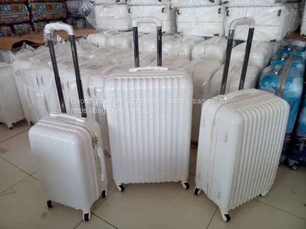 Factory Price PC Luggage Set Zipper Type Travel Bag Aluminum Trolley Travel Case