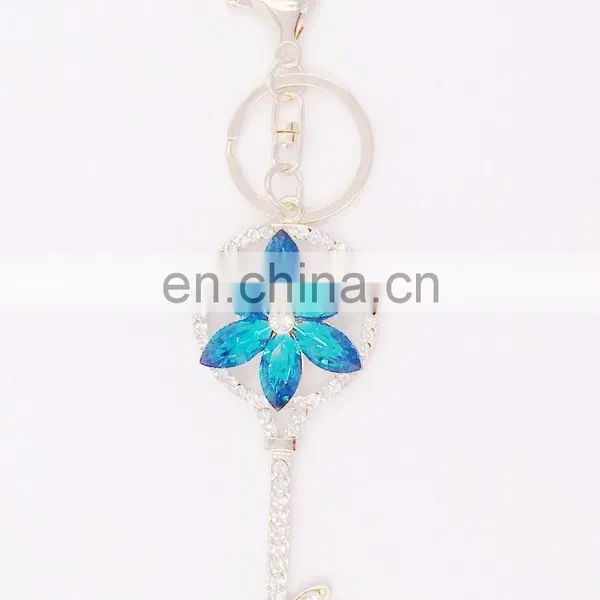 Fashion Creative New Product Crystal Key Chain Metal Key Chain Petal Key Chain photo-4