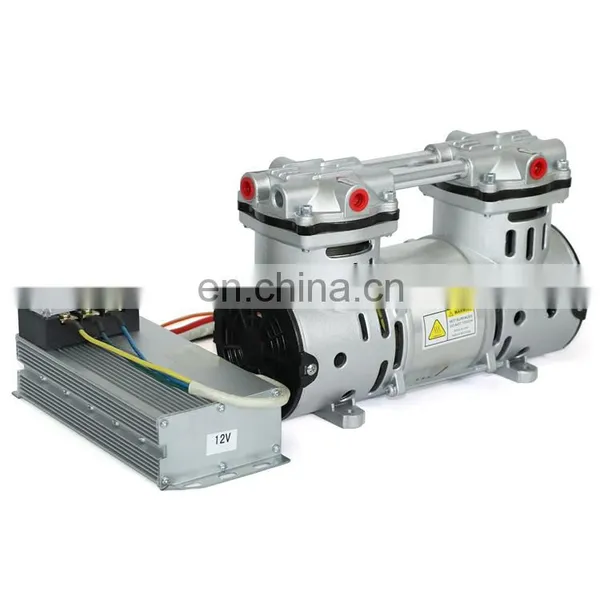 Global Quality DC 24V Two Stage Portable Oil Free Piston Vacuum Pump photo-3
