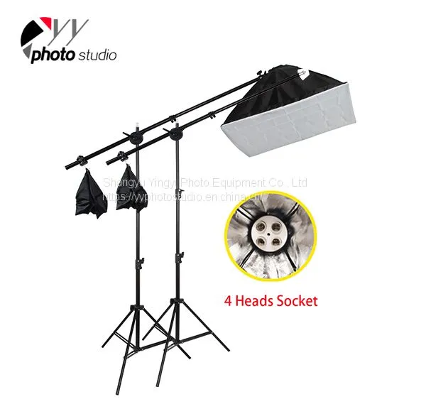 Photo Studio Video Continuous 4 Bulbs Head Lighting Kit, KIT 008 photo-2