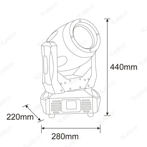 120W LED Moving Head Beam Lighting for Stage Light photo-5