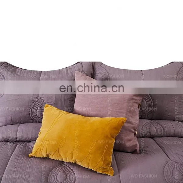 Wholesale Polyester Solid Embossed Embroidery Bedspreads Quilt Set photo-3