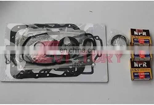 for Mitsubishi K3B Piston Ring Gasket Bearing Set photo-2