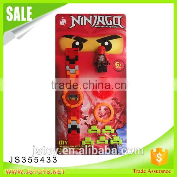 New Kids Items Plastic Brick Toys Electronic Watch With Minifigures for Wholesale photo-4