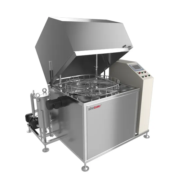 PLC Touching Screen Single Station Rotary Spray Cleaning Equipment photo-4