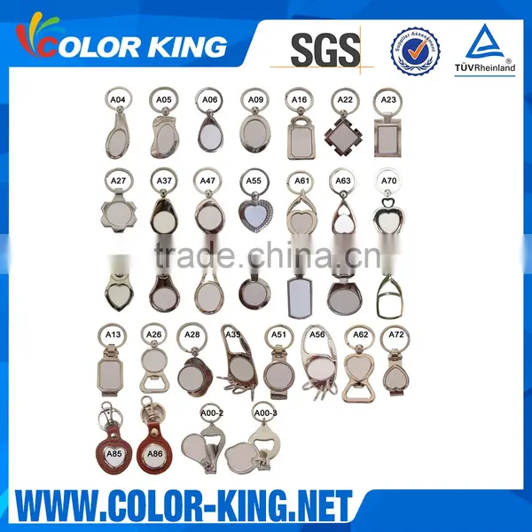 Colorking Heart Shape Sublimation Metal Key Fastener Sublimation Blanks