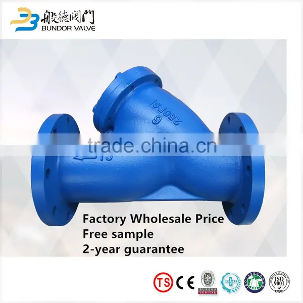 Water Factory Price List Y Type Gas Filter Valve Filter Stainless Steel Y Strainer
