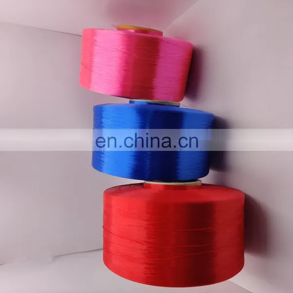 China Factory Hot Sell High Quality 100% Polyester Nylon6 Dyed FDY Filament Yarn Dope Dyed Colors photo-5