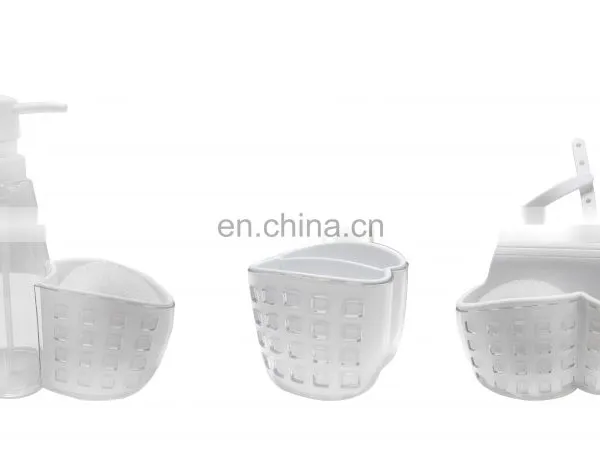 Kitchen Plastic Sink Saddle Holder Sponge Caddy Hanging Saddle photo-4