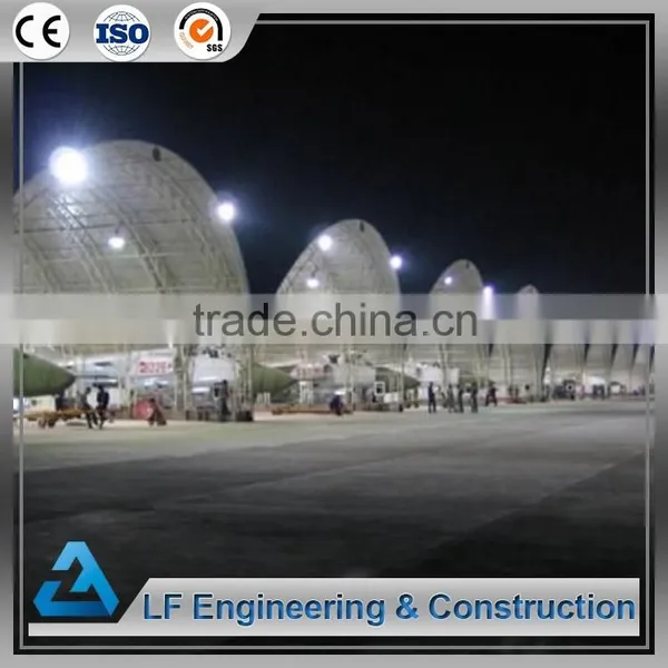 Low Cost Prefab Steel Airplane Hangar With Arch Truss Roof photo-3