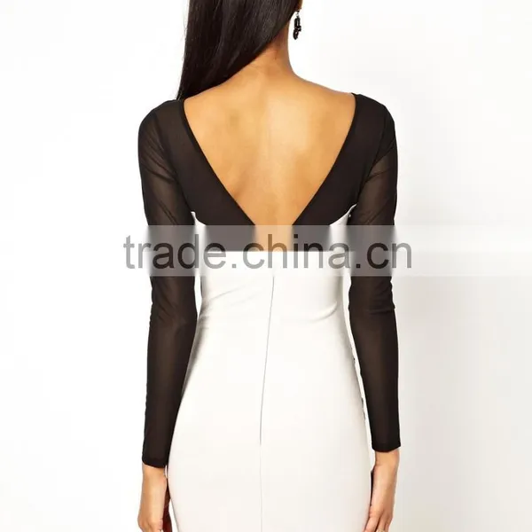 Girl Party Dress Wear Western Dress Casual Long Sleeve Dresses photo-3