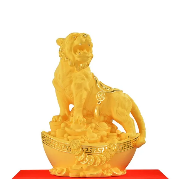 Velvet Sand Gold Crafts Golden Tiger