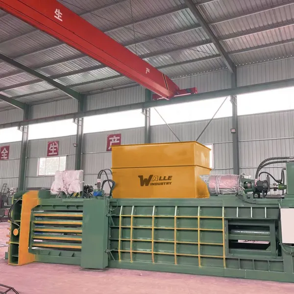cardboard waste packing machine cardboard bale compressing machine