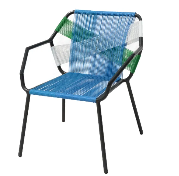 Colorful Garden Patio Stackable Chair Iron Chair Cheap Factory Price Resin Chair photo-3
