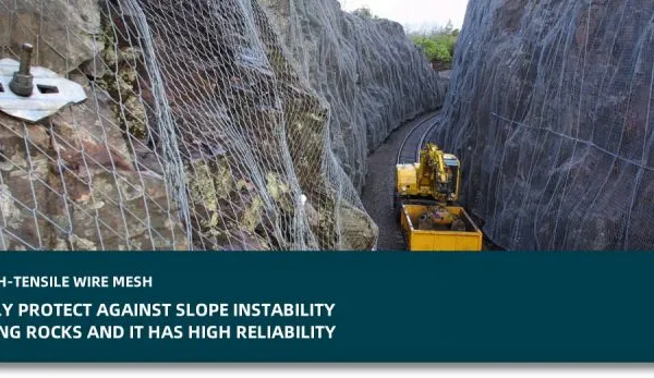 Slope Protection System Rockfall Netting 2.0mm 3.0mm 4.0mm High Tensile Steel Wire Mesh Netting Rockfall Barriers photo-3