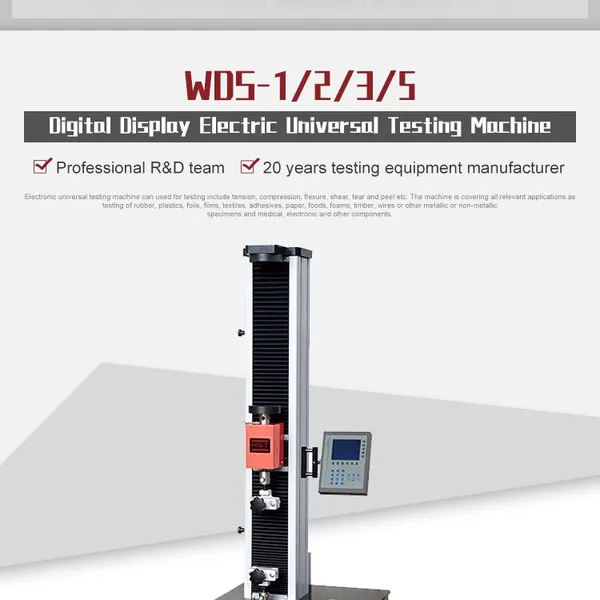 HST WDS-1E 1KN 1000N Single Column Touch Screen Display Class 0.5 Electromechanical Electronic Universal Testing Machine photo-3
