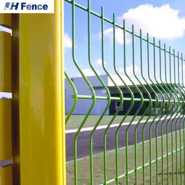 Welded Wire V Mesh Metal 3D Poland Folding Panel Green Home Garden Fence photo-2