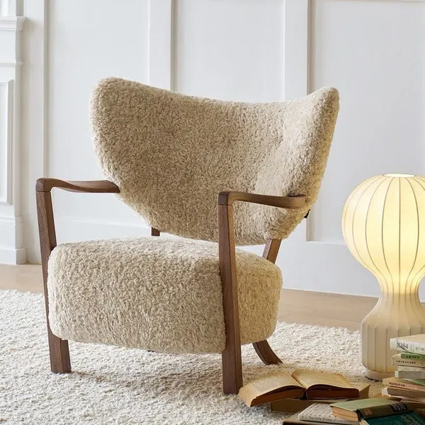 French Vintage Style/Cream Style Single Sofa Chair For Hotelroom