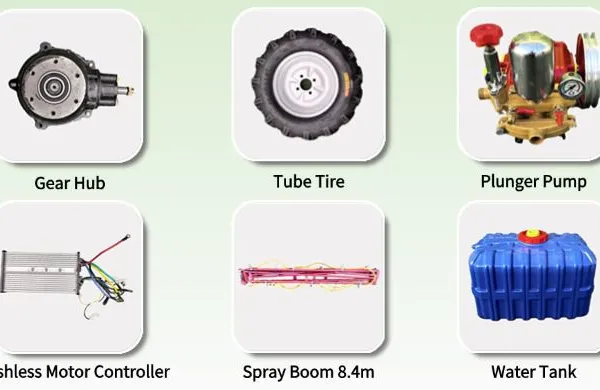 SPRY600B High Clearance Agricultural Sprayer With Remote Control Operation 600L Tank and Powerful Brushless Motor System photo-4