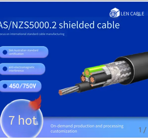 As/nzs 5000.2 cu X-90 5v-90 Shielded Cable