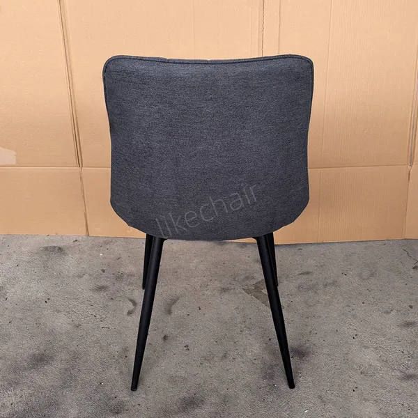 Premium Velvet Fabric Dining Chair With Durable Metal Legs Modern Design for Home & Hotel Use photo-4