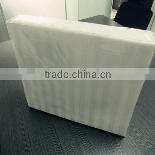 Hotel Bedding Set Solid or White Color 100% Cotton Stripe Fabric photo-5