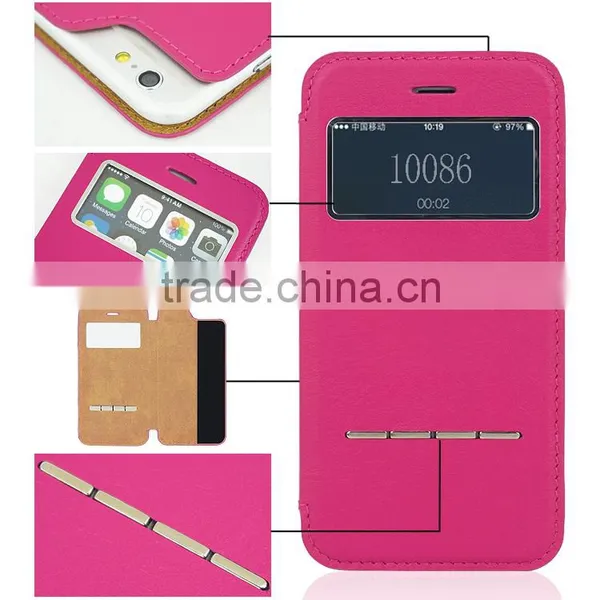 Guangzhou Wholesale Price Fashionable Foldable Stand Card Holder Mobile Phone Leather Case For IPhone 6plus photo-6