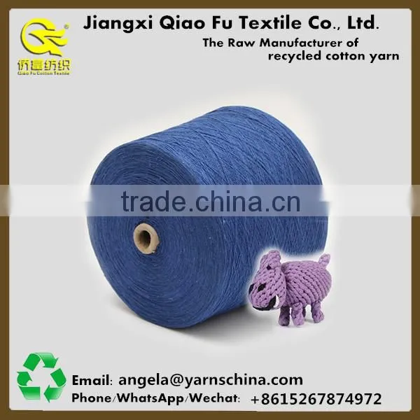 OE Recycled Polyester Cotton Yarn Hand Knitting for Pet Toy Free Samples photo-2