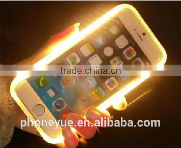 Latest Design Charging Led Light up Phone Case for Samsung s5 With Selfie photo-3