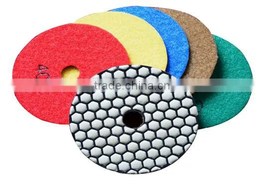 Resin Bonded Sunflower Polish Floor Concrete Wet Dry Diamond Pad photo-4