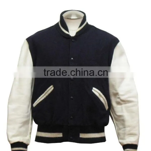 Varsity Jacket,custom Leather Sleeves Varsity Jacket/fashionwear Design Varsity Jacket photo-3