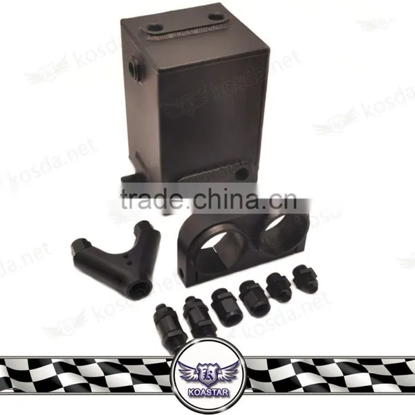 New Fuel Tank Price, Aluminum Cooling Tank With Dual Pump Bracket + Twin Check Valves + Y Fitting photo-2