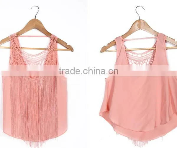 Europe Style Lady Sleeveless Spandex Crop Top photo-5