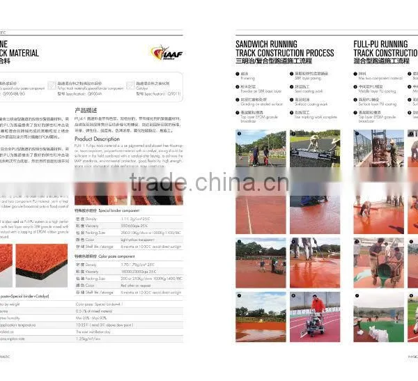 IAAF Certifciated Full-PU System Polyurethane Athletic Running Track photo-3