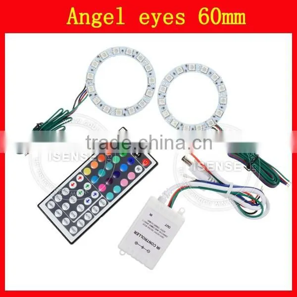 50000 Hours Lifespan Epistar Chips 5050 Smd White PCB 60mm Full Circle Angel Eyes Halo Ring Light Kit photo-2