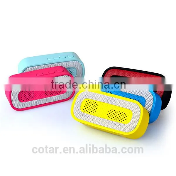 2015 Best Stereo Audio Sound 3W Wireless FM Radio Bluetooth Speaker With USB Flash MP3 Player photo-5