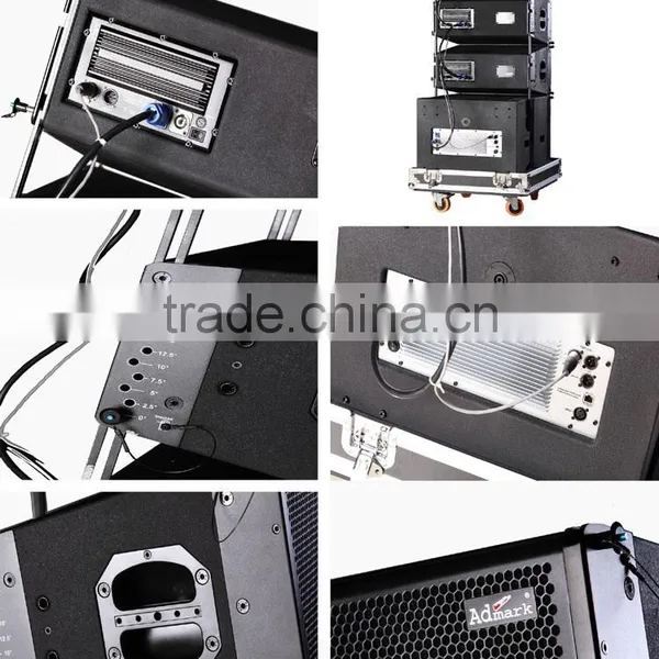 Admark Active 3 Way Double 10" Line Array With Calss-D Amplifier and Built-in DSP Quality Choice Most Popular photo-3